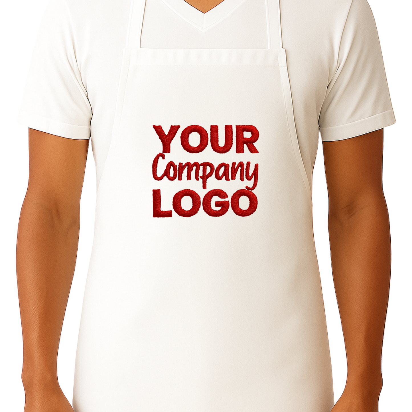 Embroidered Front Apron