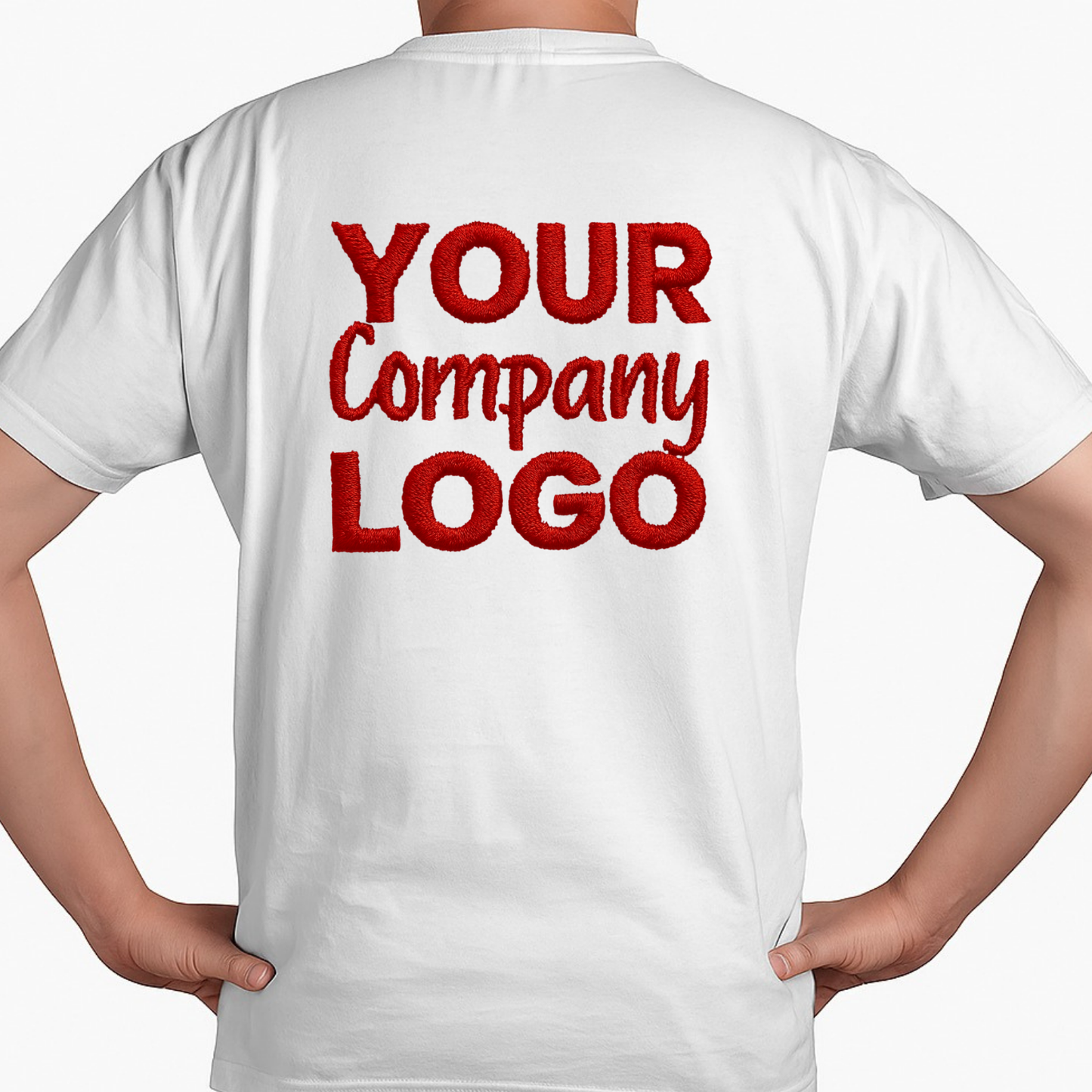 Embroidered 100% Polyester T-Shirt Male