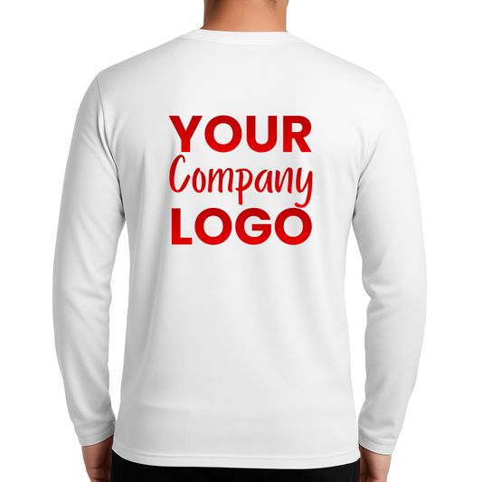 Printed Long Sleeve Polyester T-Shirt Male