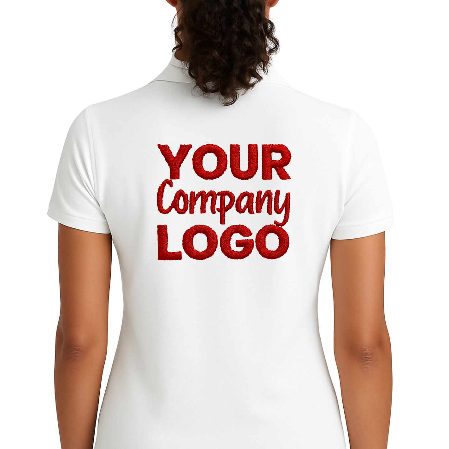 Embroidered Polyester Polo Shirt Female