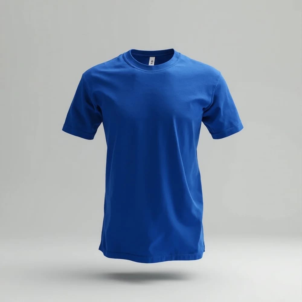 Performance Round Neck T-Shirt · Unisex · Polyester — Sapphire