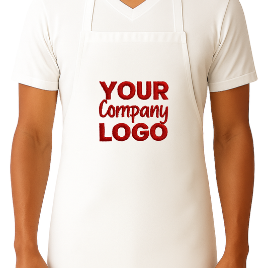 Embroidered Front Apron
