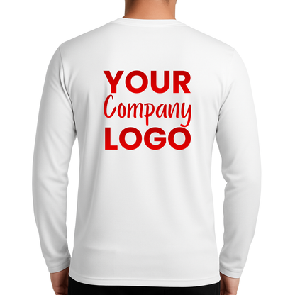 Printed Long Sleeve Polyester T-Shirt Male