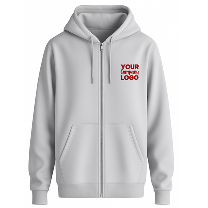 Embroidered Zipper Hoodie