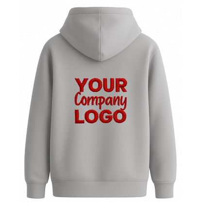 Embroidered Zipper Hoodie