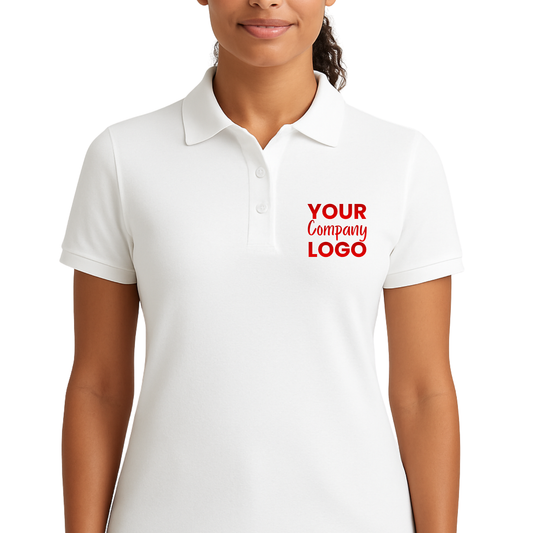 Printed Polyester Polo Shirt Female