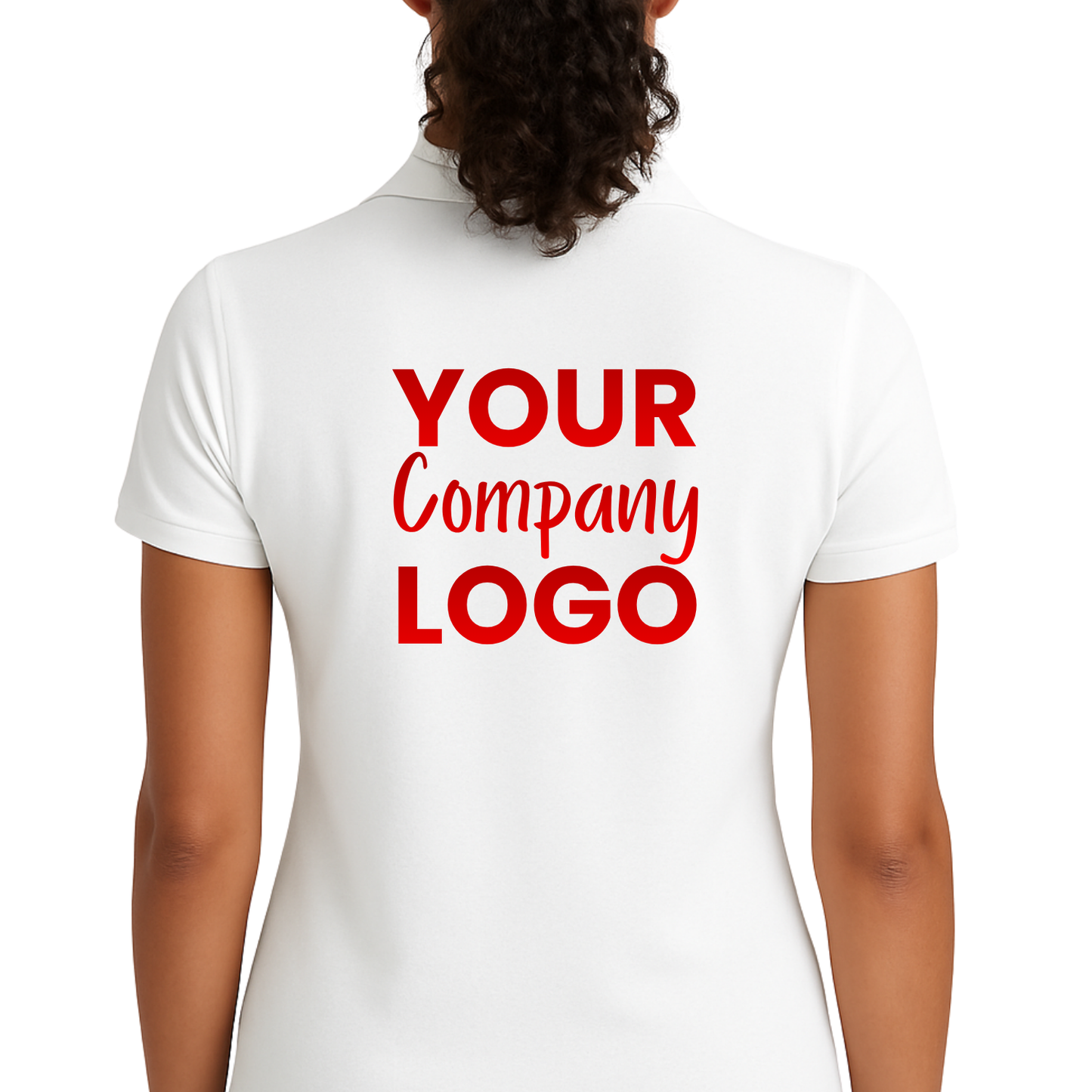 Printed Cotton Polo Shirt Female