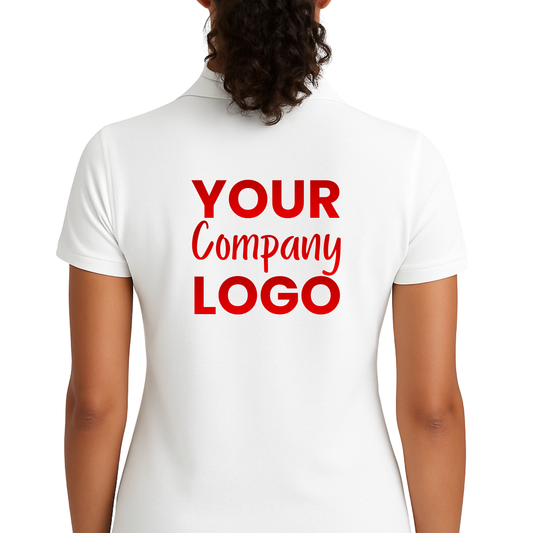 Printed Polyester Polo Shirt Female