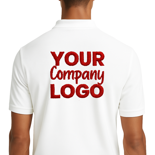 Embroidered Cotton Polo Shirt Male