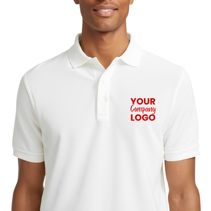 Printed Cotton Polo Shirt Male