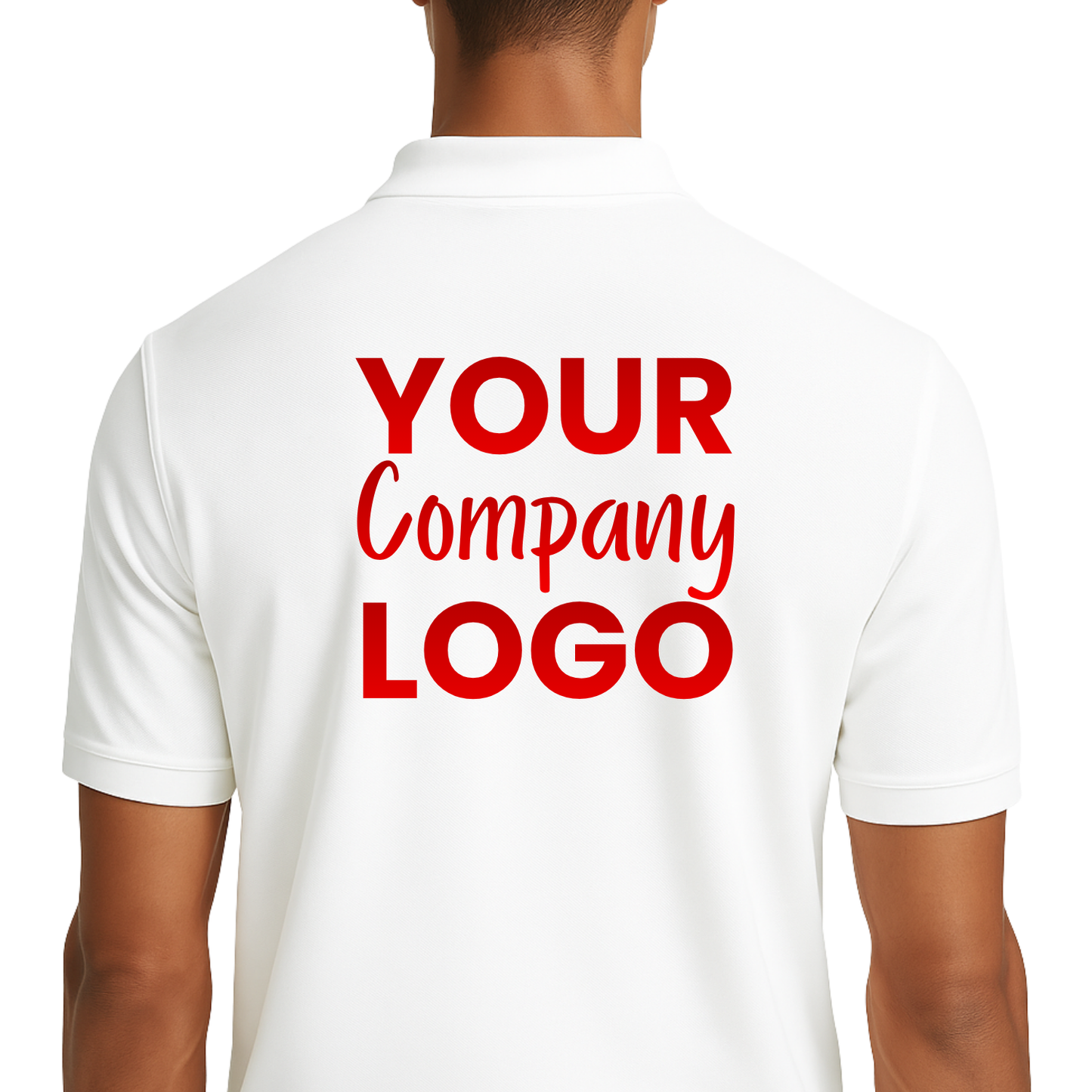 Printed Cotton Polo Shirt Male