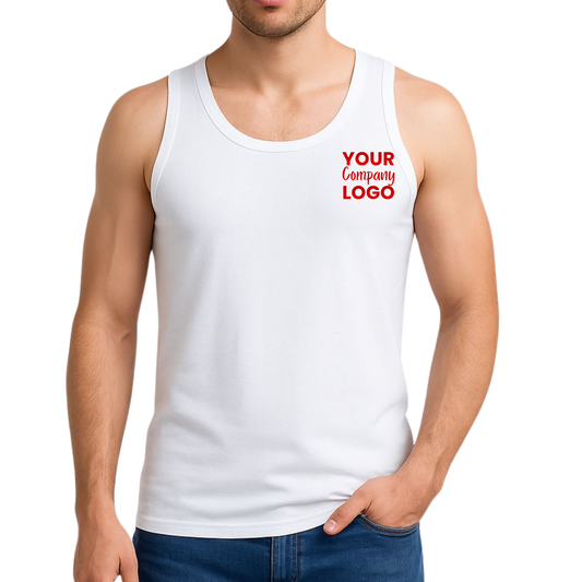 Printed Polyester Tank Top Male