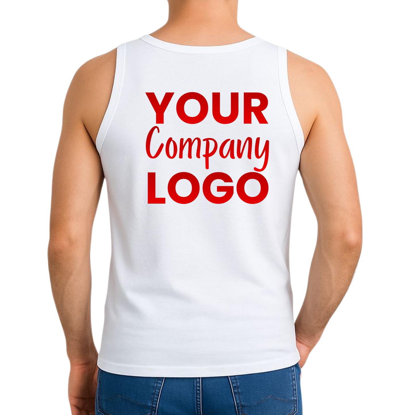 Printed Cotton Tank Top Male